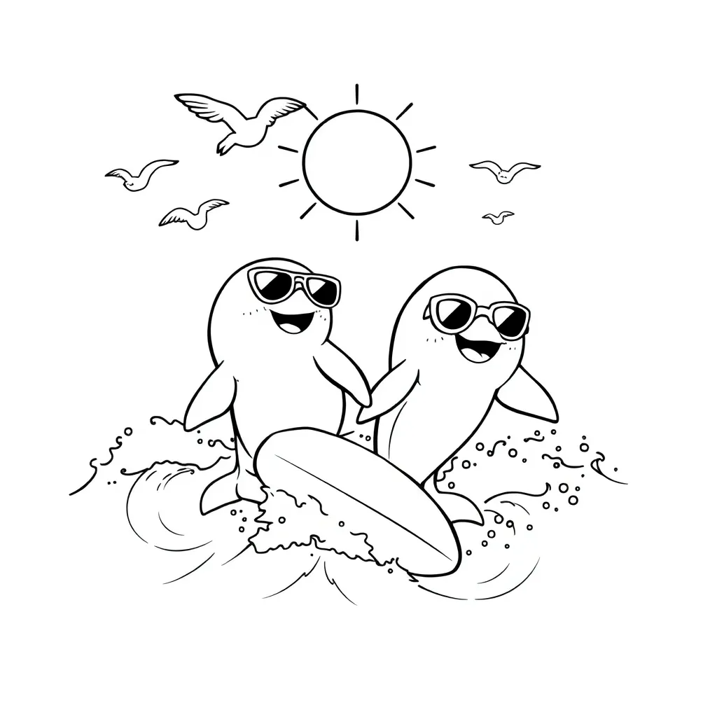 Free 3-Page Summer Coloring Pack!