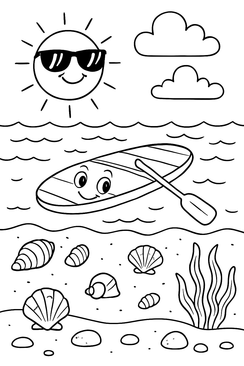 Free 3-Page Summer Coloring Pack!